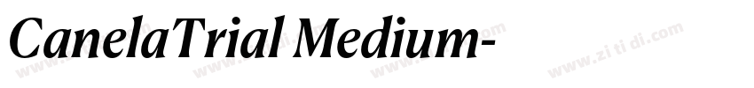 CanelaTrial Medium字体转换